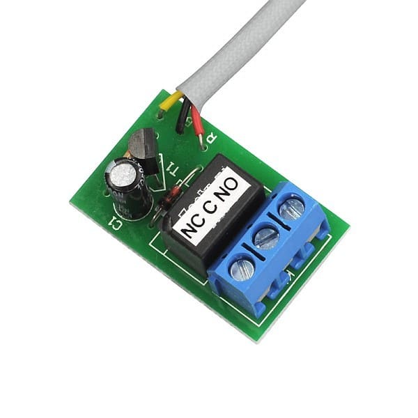 INDEXA - Relaismodul auf kleiner Platine mit potentialfreiem Wechsler, 9-12V DC, 2A/24VDC