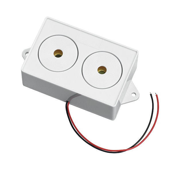 INDEXA - Innensirene, Piezo-Sirene mit niedriger Stromaufnahme, 110 dB(A), 12 V DC, 100mA