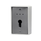 INDEXA - Schlüsselschalter, AP ohne Zylinder, Aluguss mit Edelstahlblende IP55
