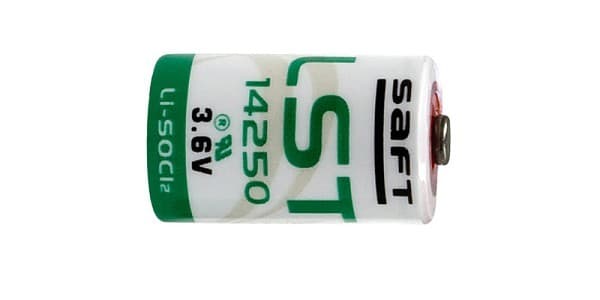 INDEXA - Lithium-Batterie, 3,6 V / 1100 mAh (SAFT LST14250 / 1/2AA-LS )