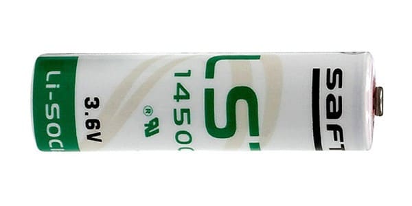 INDEXA - Lithium-Batterie, 3,6 V / 2450 mAh (SAFT LST14500 / AA-LS )