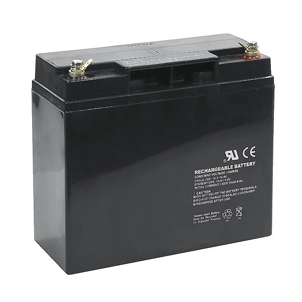 INDEXA - Notstrom-Akku für Alarmzentralen, Bleiakku 12 Volt, 18 Ah, FASTON 187, VdS
