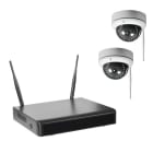 INDEXA - WLAN-NVR mit 2 Funk-Kuppelkameras WR120D, 1TB Festplatte HDD WiFi