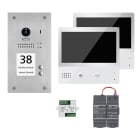 INDEXA - VT200 SET UB2 Video-Türsprechanlage-Set, Unterputz m 2 Ruftasten +Touchmonitoren