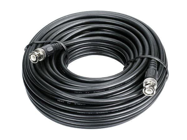 INDEXA - Koaxial-Verbindungskabel, aus RG 59 mit BNC-Stecker/BNC-Stecker. 20 m Länge.