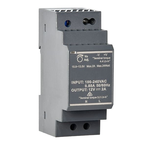 INDEXA - Hutschienen-Netzteil 36W 24V / 1,5A Ausgangsspannung einstellbar