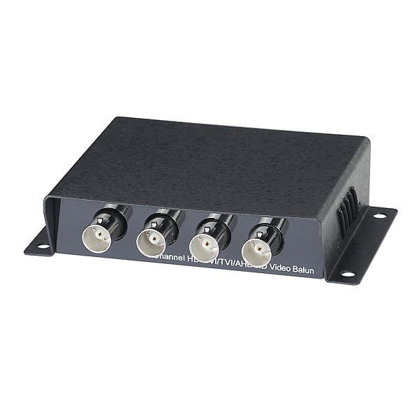 INDEXA - Balun AHD-Übertragung für 4 Kameras, RJ45 und Schraubklemmanschlüsse