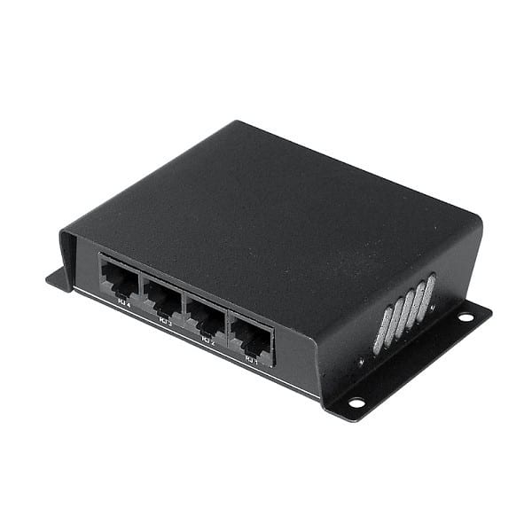 INDEXA - Verteiler für Videosignale über CAT5/6/7, 1x RJ45 Buchse auf 4x RJ45 Buchse