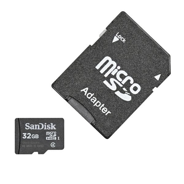 INDEXA - microSDHC Karte 32GB Class 4 mit Adapter
