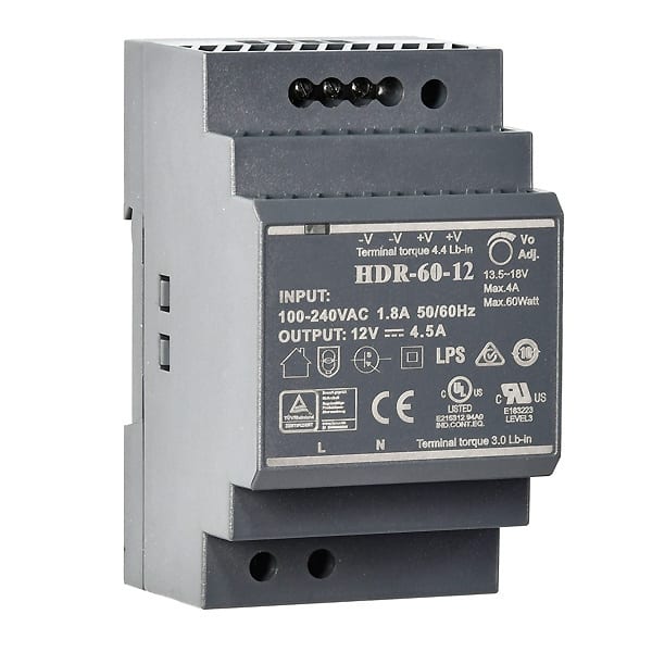 INDEXA - Hutschienen-Netzteil 60W 24V / 2,5A Ausgangsspannung einstellbar