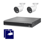 INDEXA - NVR Netzwerk-Videorecorder-Set Rekorder NVR504-POE, 2x IP-Kamera NWB6250F