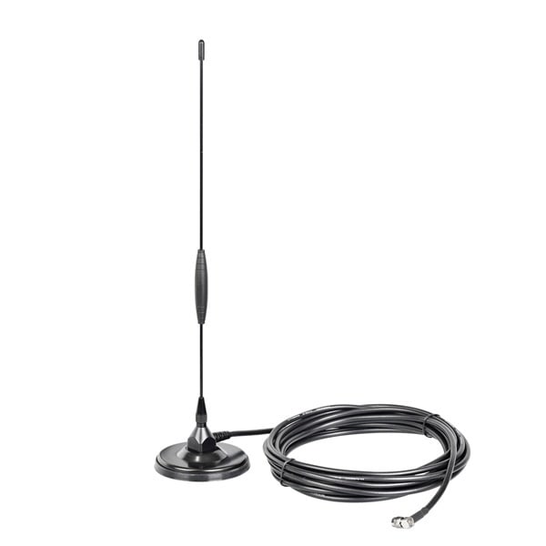 INDEXA - GSM Antenne, 900/1800 MHz, 7dB, Magnetfuß, 5m Kabel mit SMA-Stecker. L: 580 mm