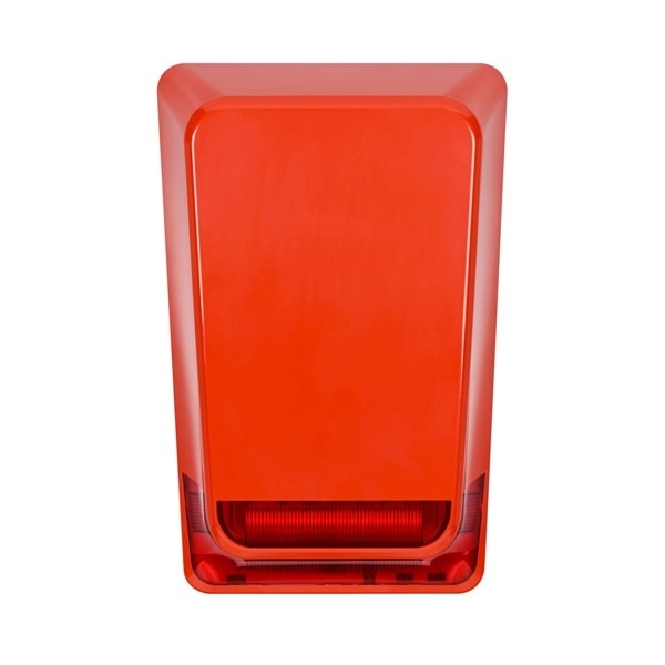 INDEXA - Kombi-Signalgeber Außensirene mit optischem Signalgeber, rot, 24V DC, 115dB IP65
