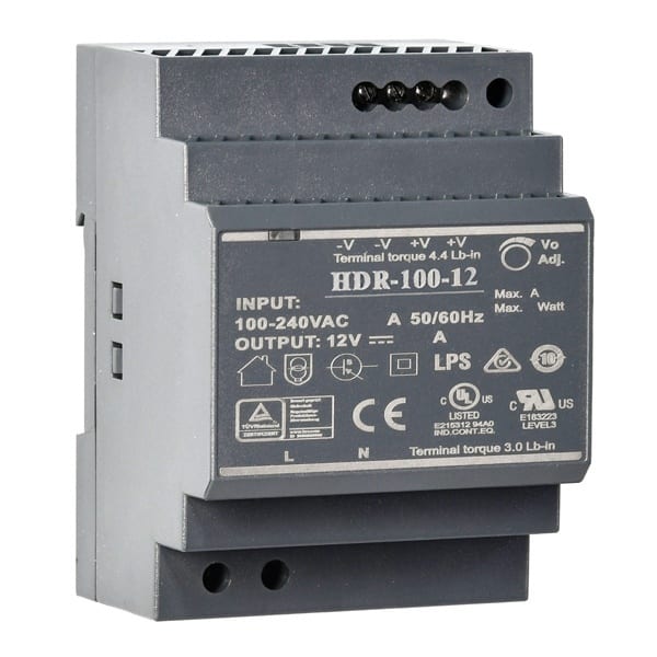INDEXA - Hutschienen-Netzteil 85 W 12 V / 7,1 A Ausgangsspannung einstellbar LPS, T35