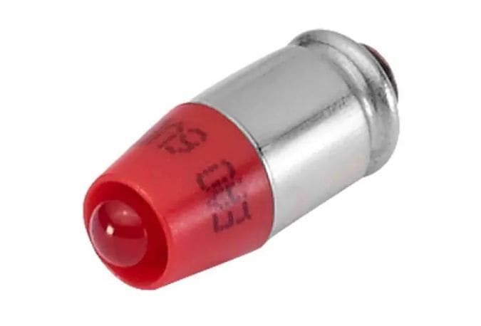 EAO - Single-Led T1 3/4 MG weiss diffus 28V AC/DC 2,5mA/5mA mit