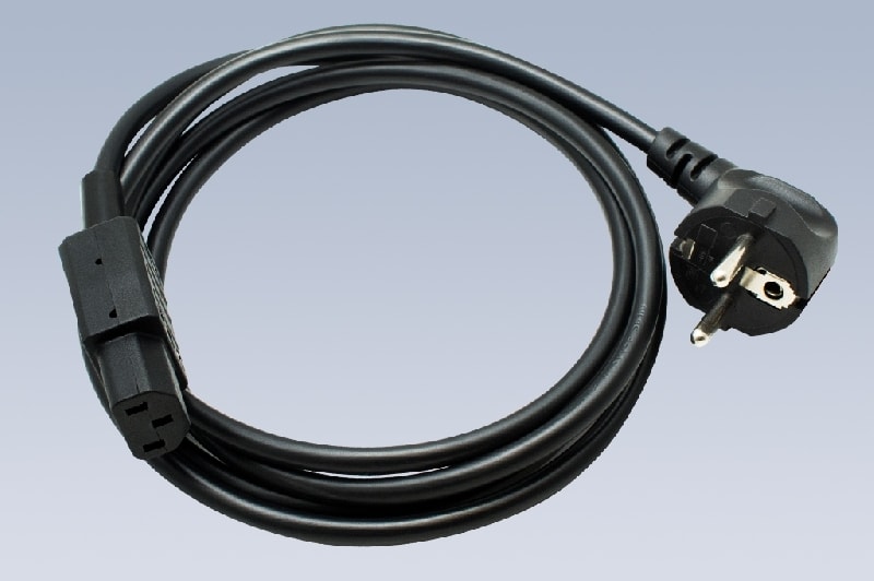 SCHURRER - Kaltgeraetezuleitung PVC 2M sw