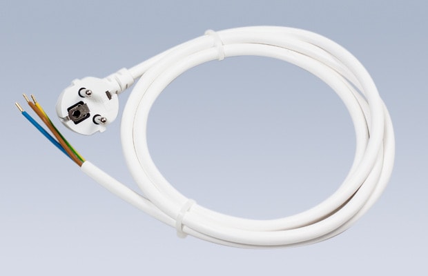 SCHURRER - Anschlusstlg. 3x1,5 5M weiss