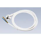 SCHURRER - Anschlussltg. H05VV-F 3G1 mm² 2 m reinweiss
