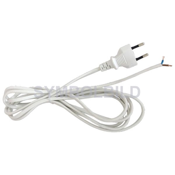 GEBRO - Anschlussleitung H05VV-F 3G1,5mm2,2.5m,Schuko-Winkelstecker