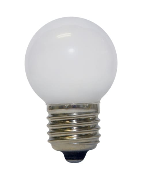 MK ILLUMINATION - LED E27 Deco Golf Ball, WW frosted cap, 7 LED's 0,7W