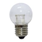 MK ILLUMINATION - LED E27 Deco Golf Ball, weiß clear cap, 7 LED's, 0,7W
