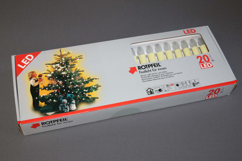 MK ILLUMINATION - LED-Lichterkette 20-Tlg. Top-Lampe Matt geriffelt