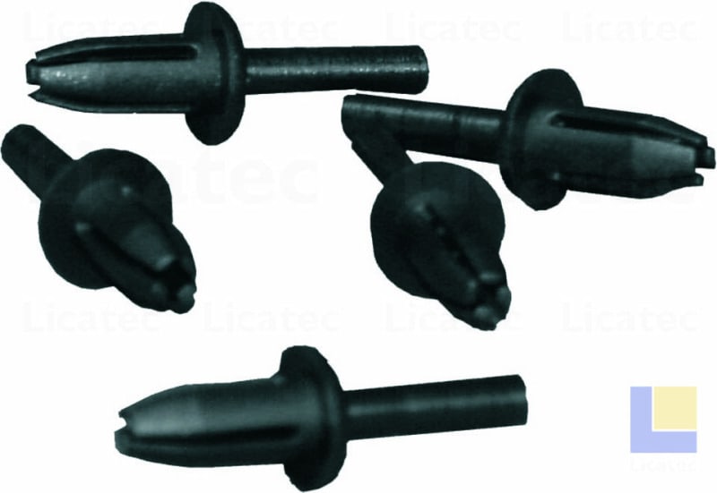 LICATEC - Spreizniete ø 3,5 mm PA Kunststoff schwarz