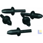LICATEC - Spreizniete ø 6 mm PA Kunststoff schwarz