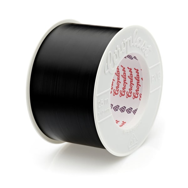 COROPLAST - Isolierband 301, Schwarz, 0,10X50,25M
