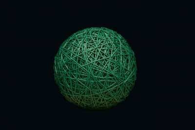 MK ILLUMINATION - Organic Ball pine green, dm=17cm, 0,25kg