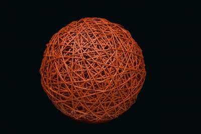 MK ILLUMINATION - Organic Ball copper brown, dm=22cm, 0,40kg