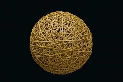 MK ILLUMINATION - Organic Ball pastel yellow, dm=17cm, 0,25kg
