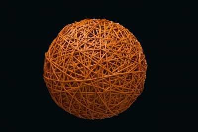 MK ILLUMINATION - Organic Ball orange, dm=22cm, 0,40kg