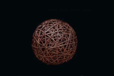 MK ILLUMINATION - Organic Ball brown, dm=40cm, 1,20kg