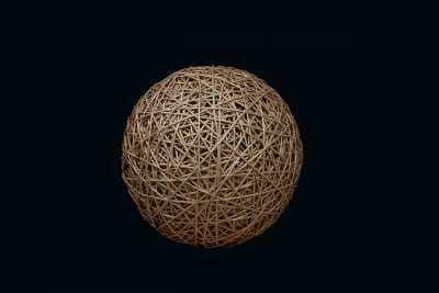 MK ILLUMINATION - Organic Ball brilliant gold, dm=17cm, 0,25kg
