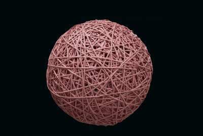 MK ILLUMINATION - Organic Ball pastel pink, dm=17cm, 0,25kg