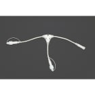 MK ILLUMINATION - QuickFix T-divider mit 2 Ausgängen ws Kabel, 240V