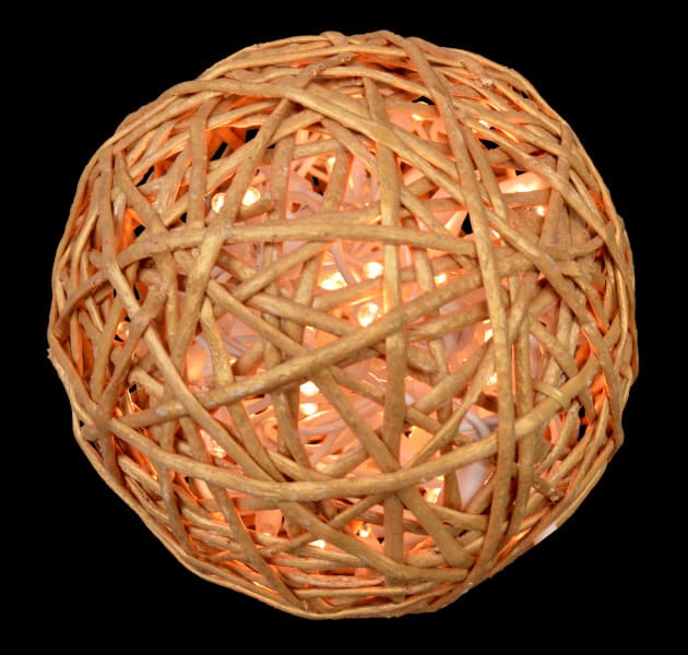 MK ILLUMINATION - OrganicBall, ~ø22cm, 240V,3DLED WW, Organic bg, 7W, T-1