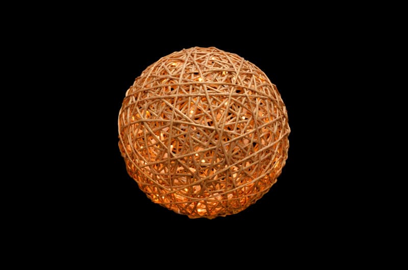 MK ILLUMINATION - OrganicBall, ~ø40cm, 240V, 3DLED WW, Organic bg, 7W, T-1