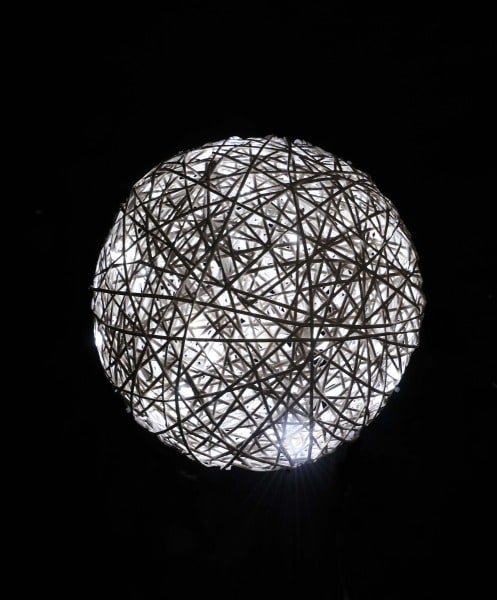 MK ILLUMINATION - OrganicBall, ~ø40cm, 240V, 3DLED, Organic wh, 7W, T-1