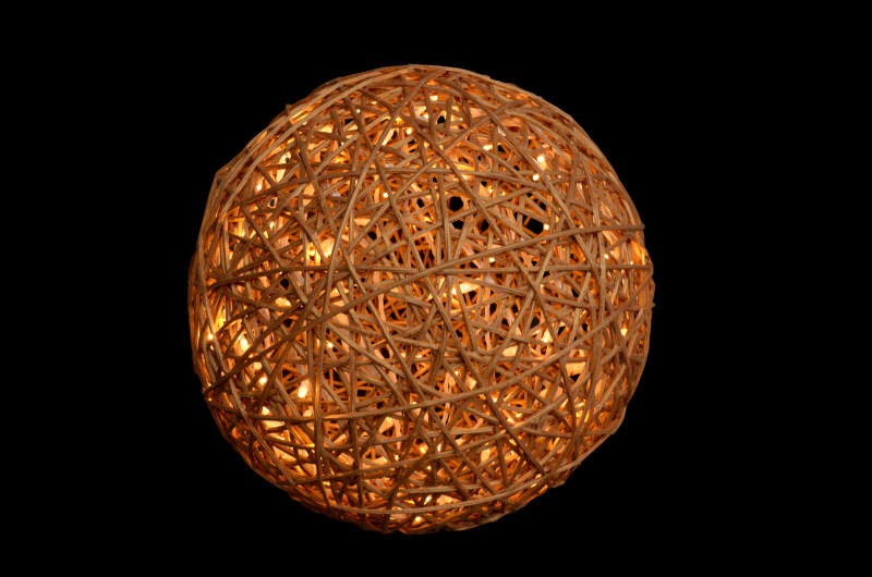 MK ILLUMINATION - OrganicBall, ~ø60cm, 240V, 3DLED WW, Organic bg, 10,5W, T-1