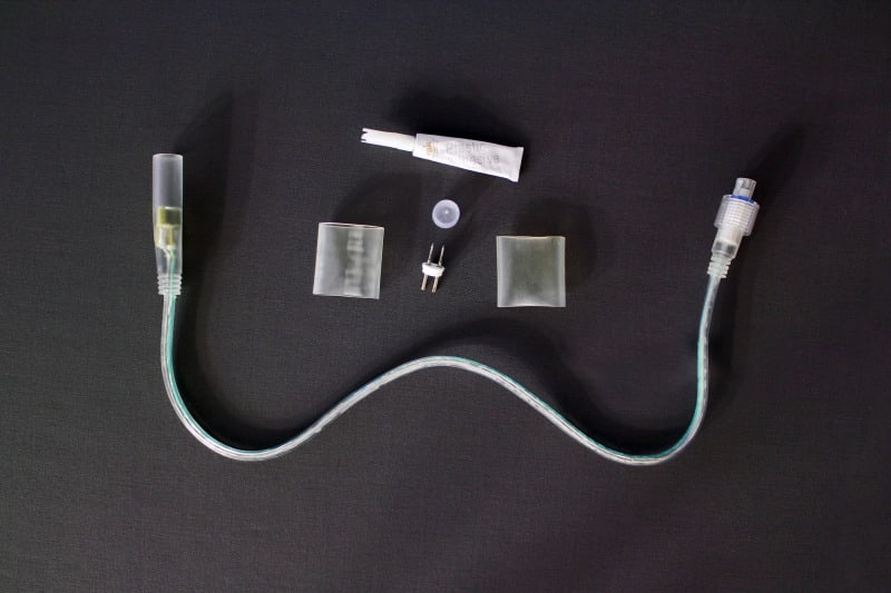 MK ILLUMINATION - RopeLight 36V Ext to QUICKFIX QF 50cm transp. PVC Kabel,AC