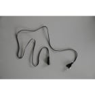 MK ILLUMINATION - QUICKFIX conn.EU,PVC Kabel sw 1,5m,AC,max. 1500W