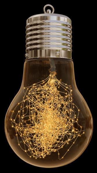 MK ILLUMINATION - Edison XL DecroLite,28x28x50cm,36V/3D LED ww,filled,3,8W,T-1