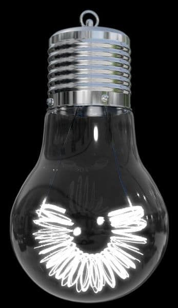 MK ILLUMINATION - Edison XL RGB,28x28x50cm,36V/3D LED RGB spiral,6W,T-1