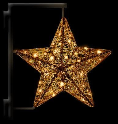 MK ILLUMINATION - OrganicStar Pole,~63x71x20cm,AC,3D LED,bg,7W,P-2