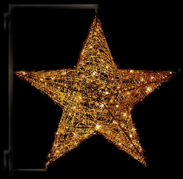 MK ILLUMINATION - OrganicStar Pole,~105x105x36cm,AC,3D LED,bg,14W,P-2