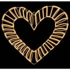 MK ILLUMINATION - Strip Heart,~100x90x20cm,AC,3D LED ww,Aluminium,106W ,T-2