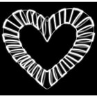 MK ILLUMINATION - Strip Heart,~100x90x20cm,AC,3D LED w,Aluminium,106W