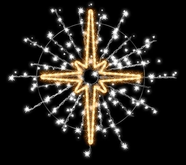 MK ILLUMINATION - Virgo Star,~99x99cm,AC,2D LED,ww. c.c.,46W